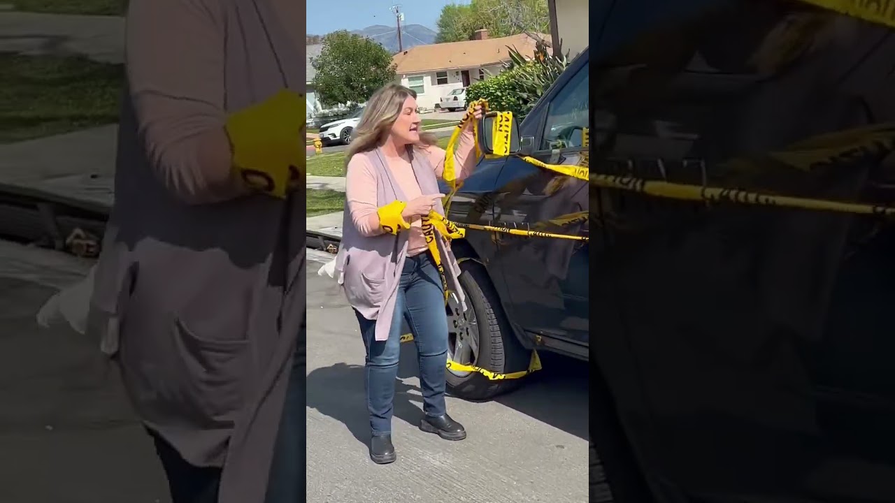 Karen wrapped my car in caution tape… 