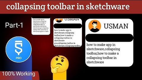 How to make collapsing toolbar in sketchware