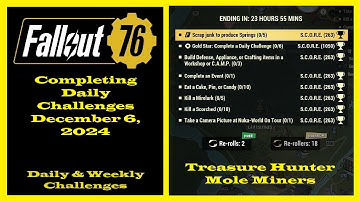 Completing Daily Challenges For December 6, 2024 - Fallout 76 Daily Challenge Guide
