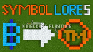 Symbol Lore 5. Continuation Building in Minecraft | Symbol/Alphabet Lore animation (Shape Lore)