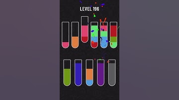 Water sort puzzle game Level 196