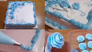 TORTUN BƏZƏDİLMƏSİ ad günü tortu Decorating a birthday cake