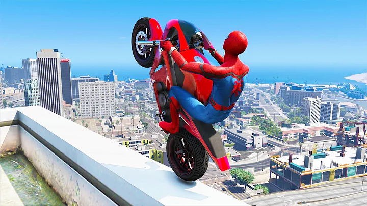 GTA 5 Spiderman Epic Jumps #7 ( Spider-Man Stunts ...