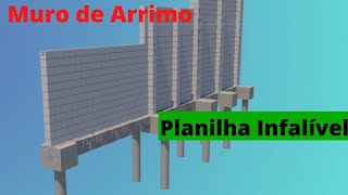 Planilha Calculo muro de Arrimo screenshot 3