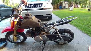2002 Honda XR50R Carb Cleaned Video 1