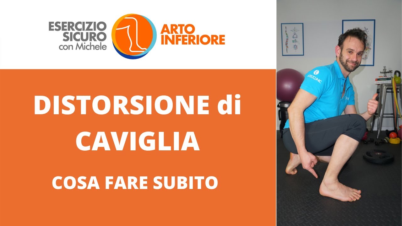 DISTORSIONE CAVIGLIA - COSA FARE da subito - Quali ESERCIZI per una RIABILITAZIONE PRECOCE