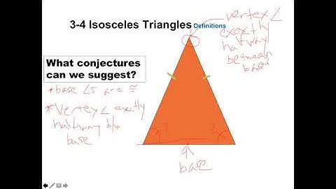 Section 3-4 - Isosceles Triangle Theorems - Video Lesson