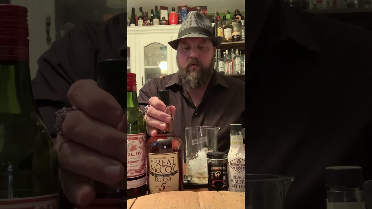 Quarantine Cocktails with Marc Anderson: Rum Manhattan