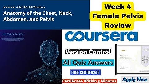 Coursera Anatomy of chest, neck, abdomen and pelvis week 4 Female Pelvis review Quiz #freecourse
