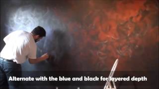 How to Paint a Space Nebula Wall Mural for a Star Wars Themed Room