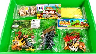 Cow Giraffe Elephant Tiger Panda Rhinoceros Animal Toys, Asmr