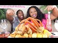 SEAFOOD BOIL MUKBANG | KING CRAB LEGS | SNOW CRAB LEGS | DUNGENESS CRAB l BLOVESLIFE SEAFOOD SAUCE