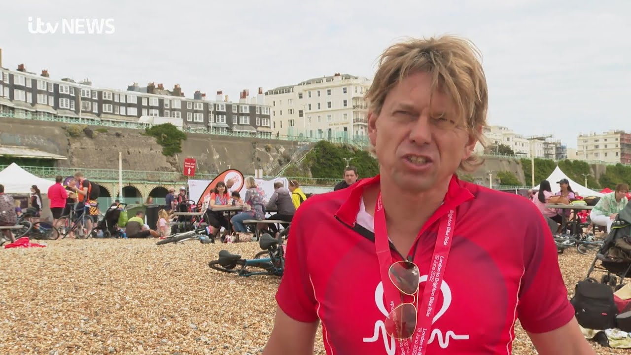The Cure - 19/06/2022 Jason Cooper Charity Bike Ride From London to Brighton (ITV News)