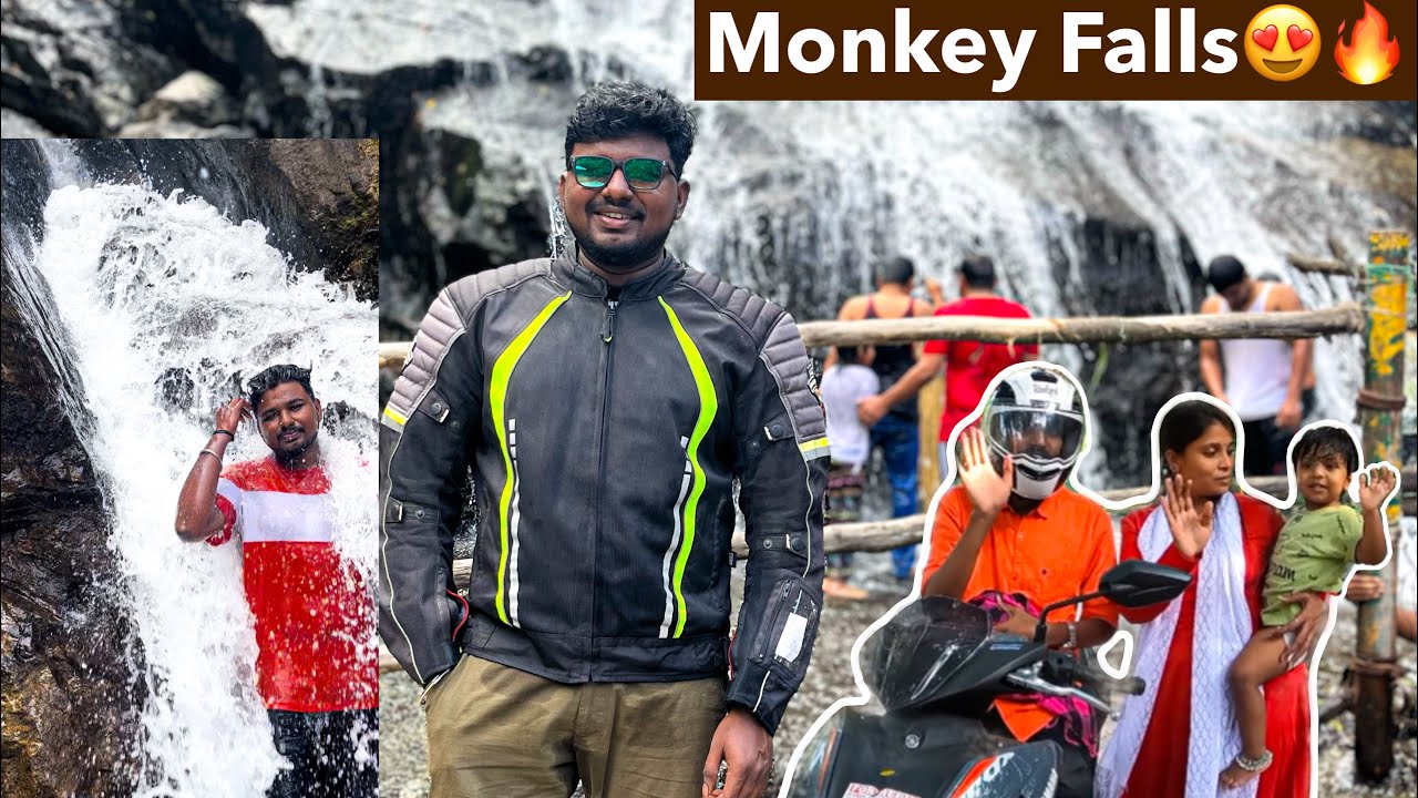 Monkey Falls😍🔥 | Valparai Ride | Episode - 7 | Tamil Motovlogger | MDians | MD | Munees World