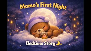 Momo's First Night 🌙 Bedtime Story for Babies | Sleep Music for Toddlers