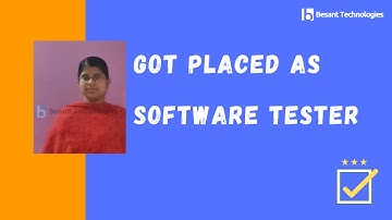 Besant Technologies marathahalli  Placement Review | Fresher Selva Lakshmi Got Placed as QA Tester
