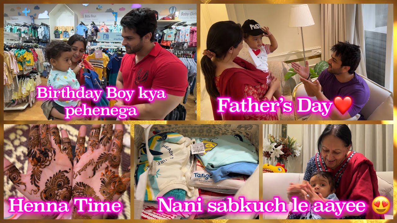 Shoaib ka Pehla Father’s Day ❤️| Birthday Boy kya pehenega?| Nani Sabkuch Lee  Aayee 😍