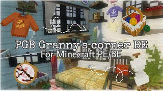 (Minecraft PE/BE) ☘️ PGB Granny's corner BE/PE✨ aesthetic decorations☁️ screenshot 5