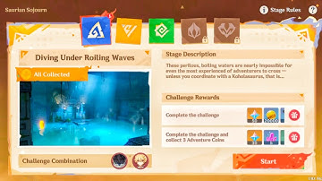 Genshin Saurian Sojourn Event Day 1 - Diving Under Roiling Waves