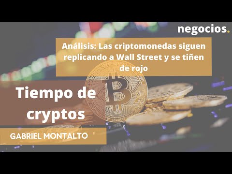 Tiempo de Cryptos | An&aacute;lisis: Las criptomonedas siguen replicando a Wall Street y se ti&ntilde;en de rojo