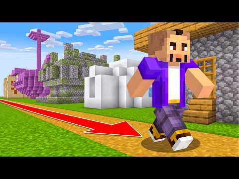 Minecraft BUT Structures APPEAR When WALKING!