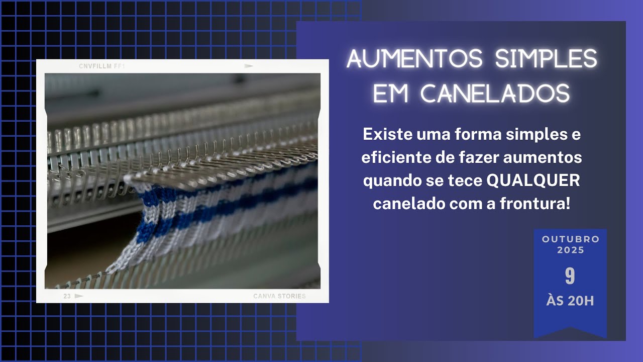 TRICÔ À MÁQUINA | Aumentos Simples em Canelados - Método rápido, fácil e BONITO!
