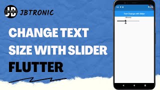 How to change Text Size with Slider in Flutter | Flutter UI | Speed Code