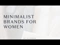 Minimalist Wardrobe Essentials: Top Clothing & Jewelry Brands for Women