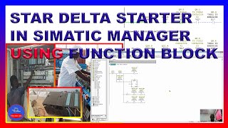 star delta starter in simatic manager using function block #electricalengineering