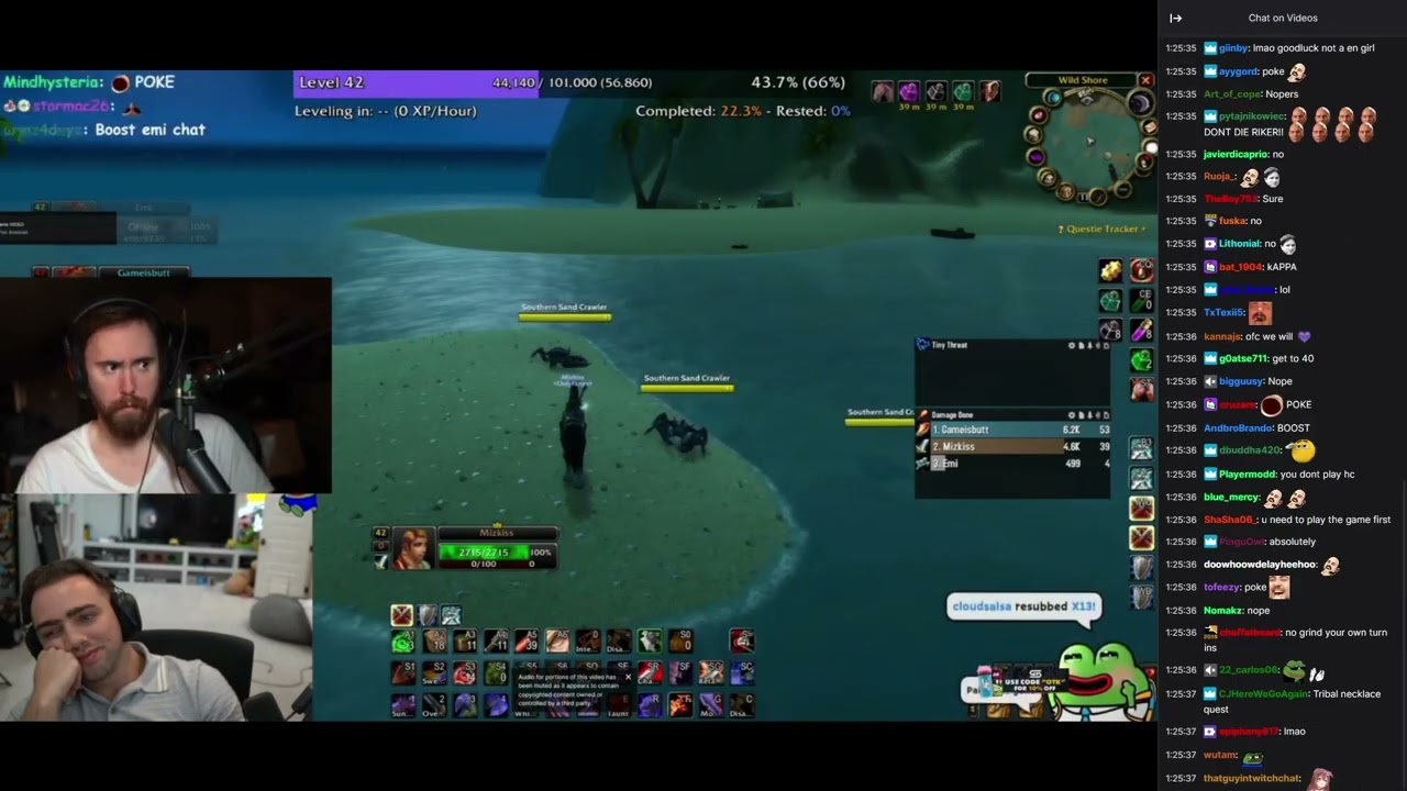 Asmongold reacts to Sodapoppin sodaing on Mizkif after letting Emiru die