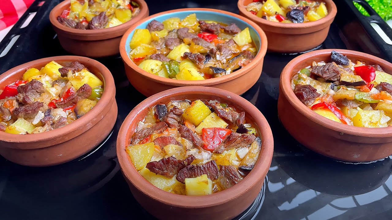 EN LEZZETLİ SEBZELİ ETLİ GÜVEÇ Tarifi😊