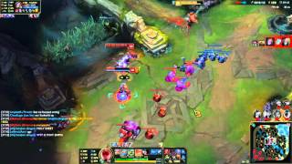 Lee Sin 1v3 Outplay Double Kill