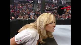 2005 12 05 RAW Mickie James with Trish Stratus vs Victoria with Candice Michelle & Torrie Wilson