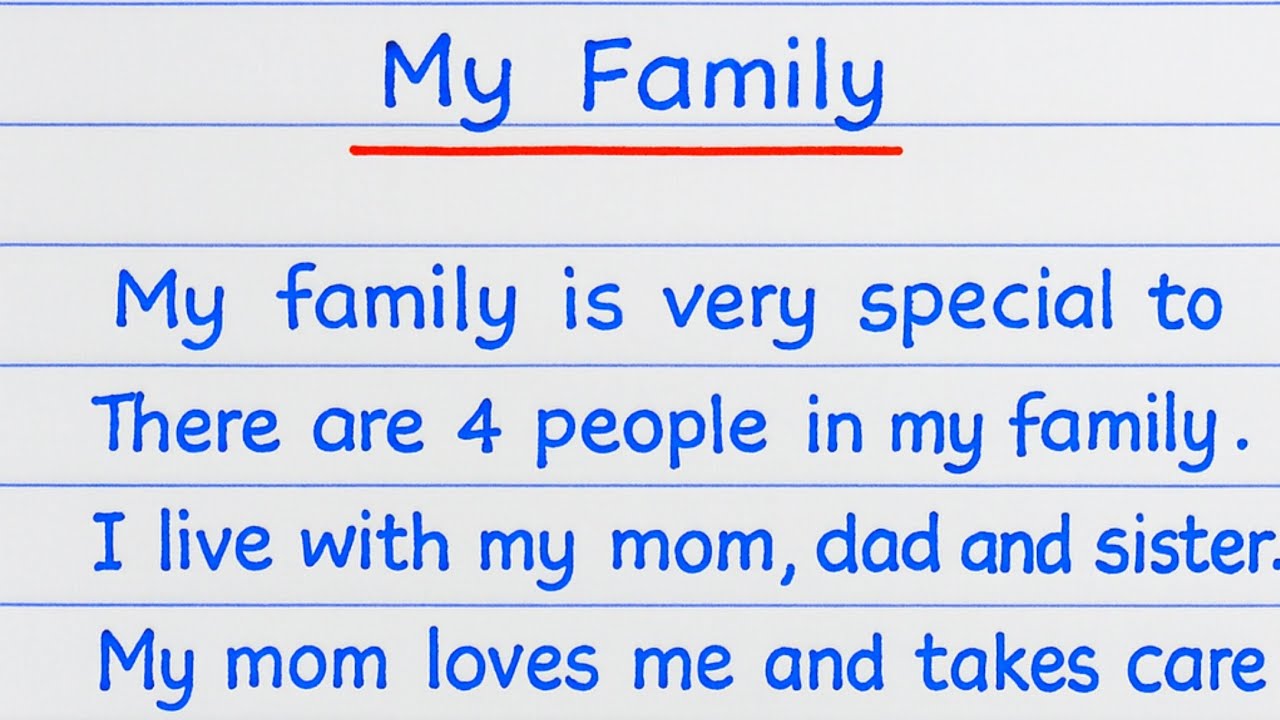 Essay on My Family in English | Paragraph on My Family in 100 words | 10 lines on My Family Essay