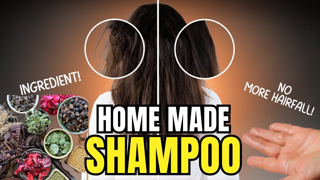 Best Natural Shampoo at Home | Strong, Shiny Hair | DIY Herbal Shampoo