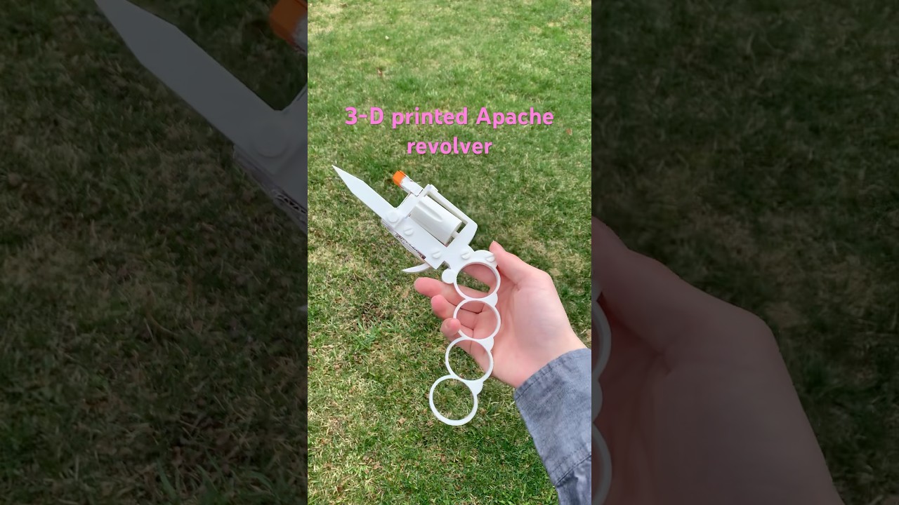 3-D printed Apache revolver 