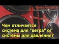 Чем отличается система для "ветра" от системы для давления?