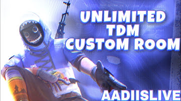 Unlimited Tdm Custom Room 1v1 2v2 3v3 4v4 Live//Bgmi Live#unlimitedcustomroom