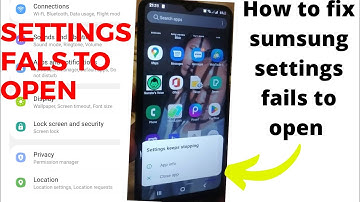 Settings app not opening in sumsung A03 core| how to fix settings not open in sumsung android