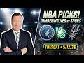 Minnesota Timberwolves vs San Antonio Spurs – NBA Pick l Tuesday 5/12/26 l Vernon’s Best Bet &amp; Picks
