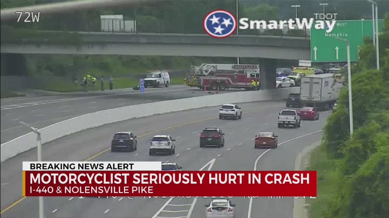 Motorcyclist Seriously Hurt in Crash - YouTube
