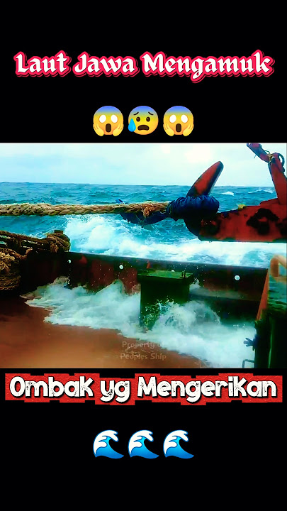 Mengerikan 😱 Kapal di Hantam Ombak Besar Laut Jawa. #short #kapal #ombak