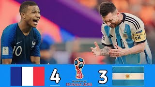 France Argentina 4-3 World Cup Russia [2018]  mbappe | Messi 💥 جنون عصام   الشوالي