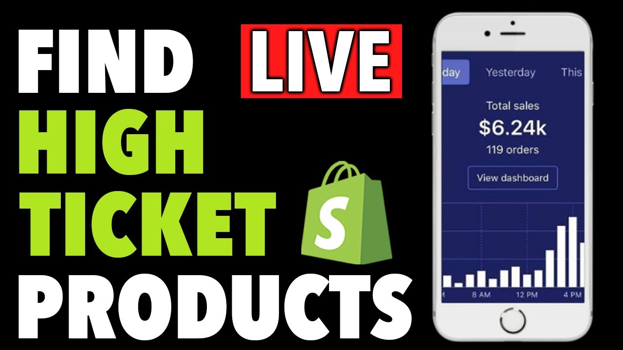 Shopify Dropshipping LIVE HIGH TICKET PRODUCT RESEARCH With THE ECOM ...
