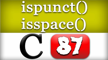 ispunct, isspace Functions in C Programming Language Video Tutorial