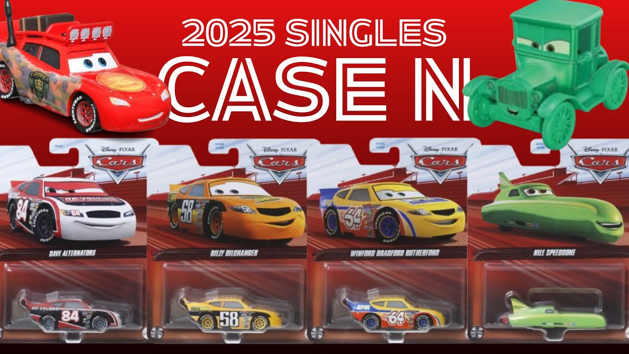 Mattel Disney•Pixar Cars 2025 Diecast Singles Case N Contents Reveal ...