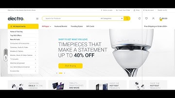 How To Make A Ecommerce Website In 12 Minutes. Using Electro Theme
