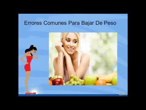 errores comunes para bajar de peso como bajar de peso sin dieta