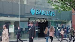 Barclays Bank On Market Street In Manchester, UK