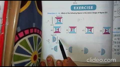 Class   4th & 5th , Subject  Reasoning , Chapter No, 19 Topic  Mirror Image